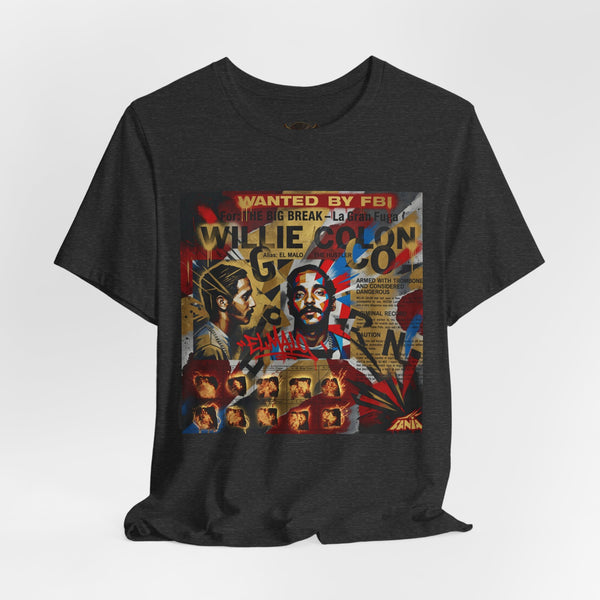 Iconic Willie Colon Wanted T-Shirt ReImagined