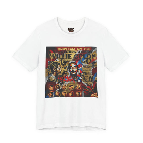 Iconic Willie Colon Wanted T-Shirt ReImagined — alternate view