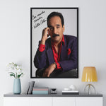 Autographed Portrait Poster - 'Con Mucho Cariño' Vertical Framed Art