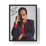 Autographed Portrait Poster - 'Con Mucho Cariño' Vertical Framed Art