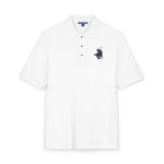 Embroidered COQUI Polo Shirt with Navy Crest