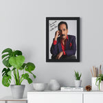 Autographed Portrait Poster - 'Con Mucho Cariño' Vertical Framed Art