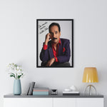 Autographed Portrait Poster - 'Con Mucho Cariño' Vertical Framed Art