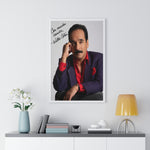 Autographed Portrait Poster - 'Con Mucho Cariño' Vertical Framed Art