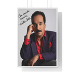 Autographed Portrait Poster - 'Con Mucho Cariño' Vertical Framed Art