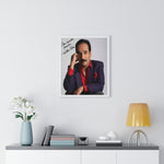 Autographed Portrait Poster - 'Con Mucho Cariño' Vertical Framed Art