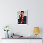 Autographed Portrait Poster - 'Con Mucho Cariño' Vertical Framed Art