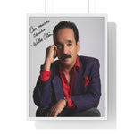 Autographed Portrait Poster - 'Con Mucho Cariño' Vertical Framed Art