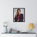 Autographed Portrait Poster - 'Con Mucho Cariño' Vertical Framed Art
