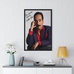 Autographed Portrait Poster - 'Con Mucho Cariño' Vertical Framed Art