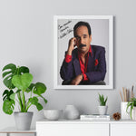 Autographed Portrait Poster - 'Con Mucho Cariño' Vertical Framed Art
