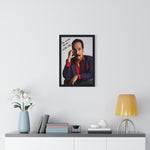 Autographed Portrait Poster - 'Con Mucho Cariño' Vertical Framed Art