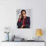 Autographed Portrait Poster - 'Con Mucho Cariño' Vertical Framed Art