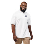 Embroidered COQUI Polo Shirt with Navy Crest