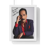 Autographed Portrait Poster - 'Con Mucho Cariño' Vertical Framed Art
