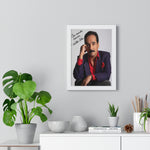 Autographed Portrait Poster - 'Con Mucho Cariño' Vertical Framed Art